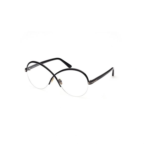 New Authentic Tom Ford FT5761/V 001 Round Eyeglasses - Picture 1 of 4
